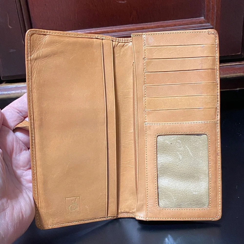 Vintage Vincent Van Gogh Tan and Multicolor Wallet